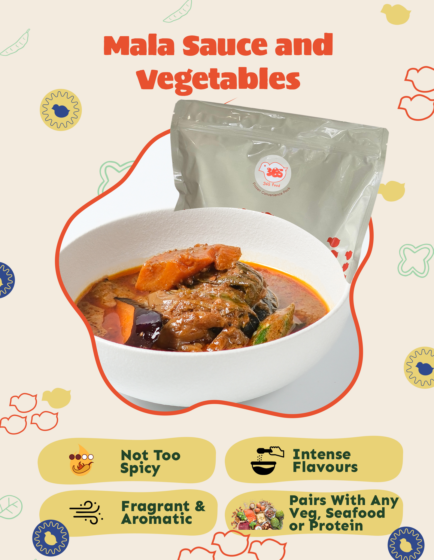 Mala Sauce and Vegetables
