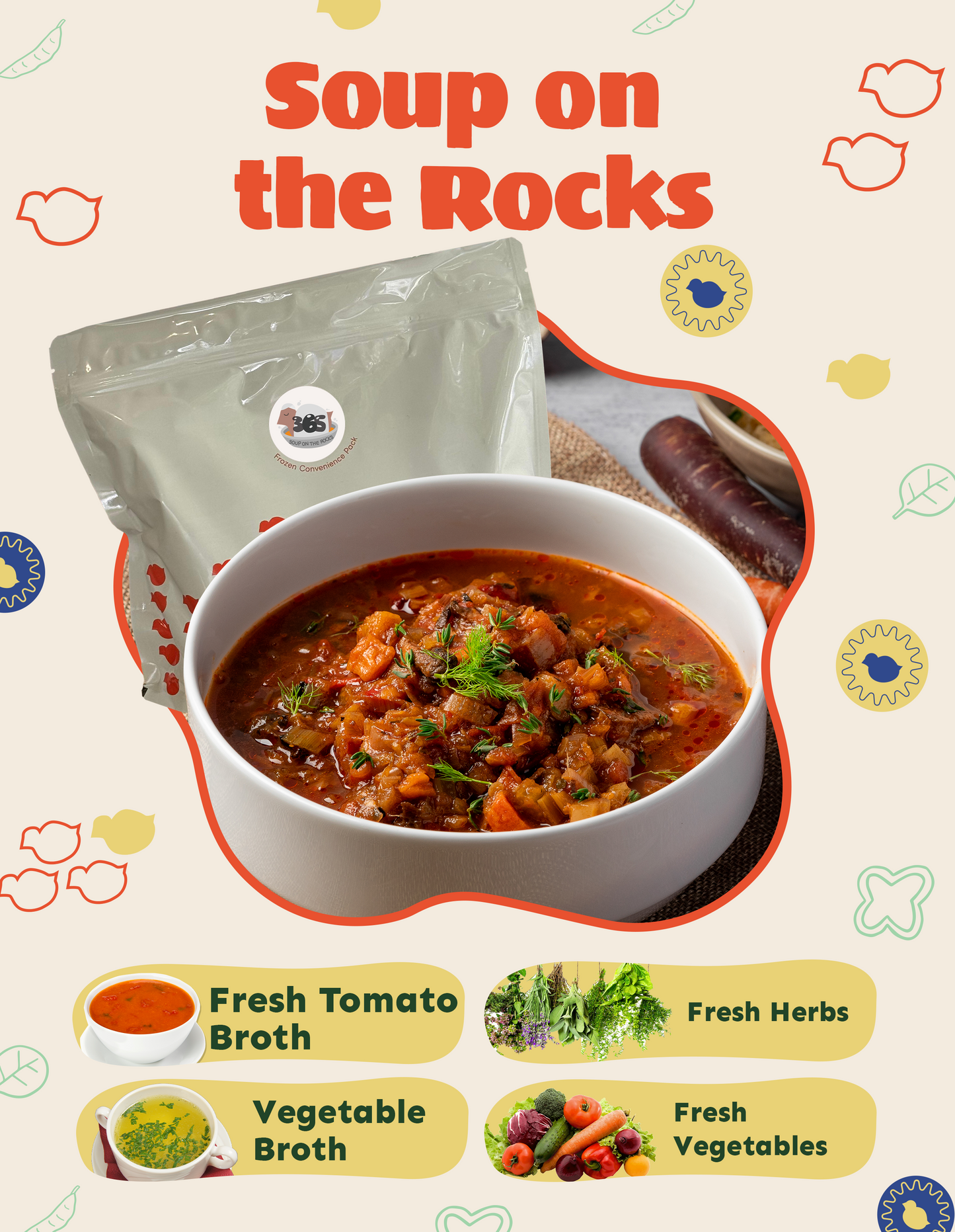 Soup On The Rocks (Vegetarian) (Frozen)